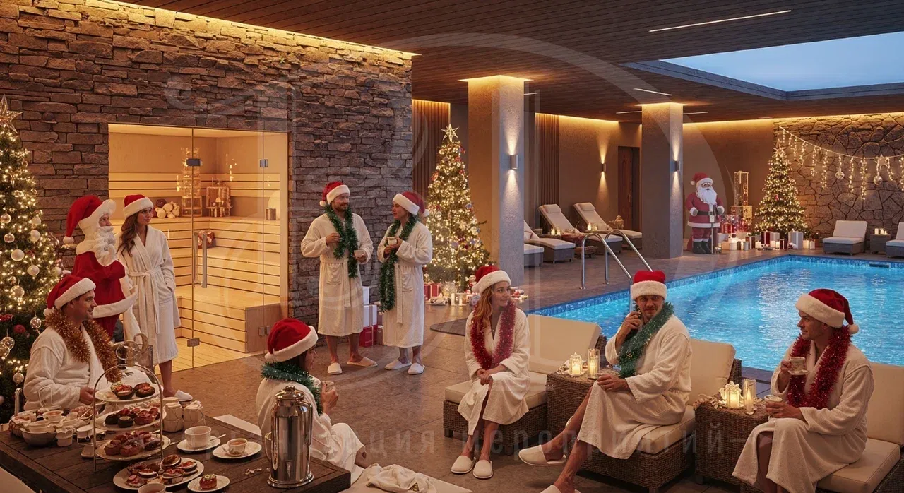 Бани и сауны в программе выездного корпоратива на Новый год