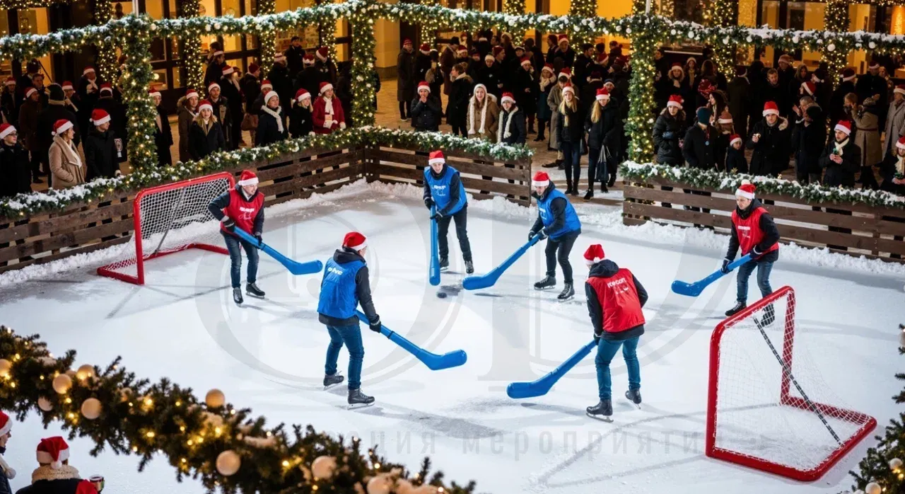 Активные развлечения для гостей в рамках программы выездного новогоднего корпоратива