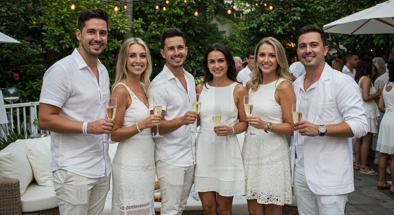 Гости на White party