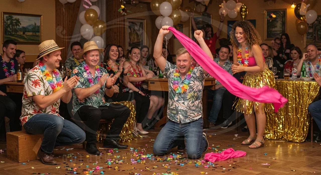 Развлекательная программа для гостей на вечеринке в гавайском стиле