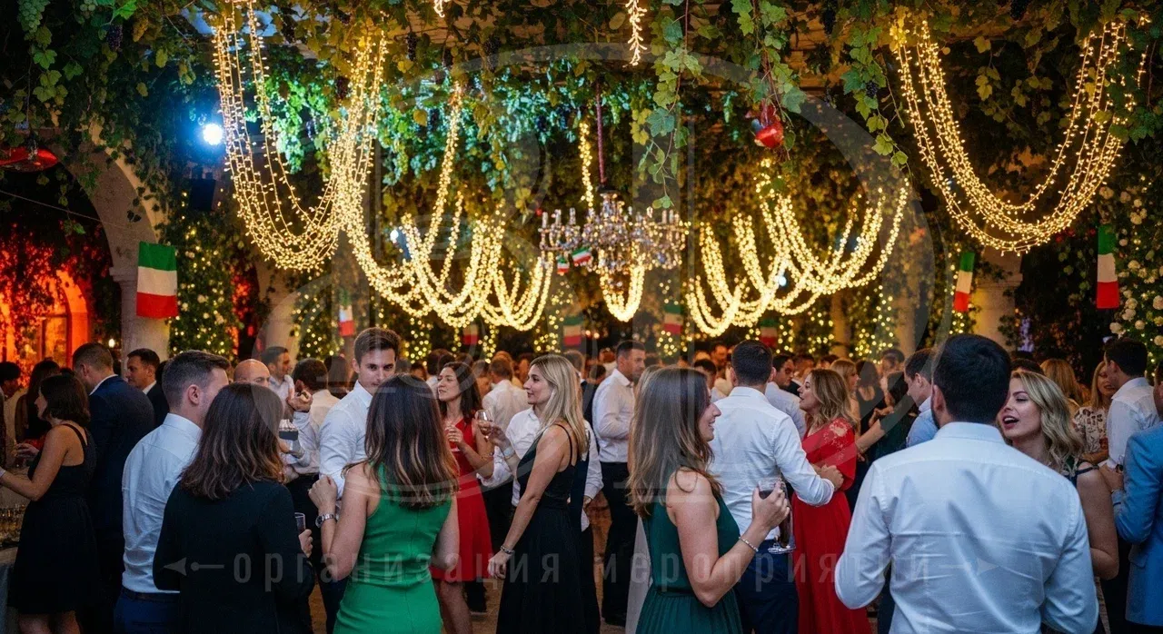 Итальянская вечеринка: танцевальные паузы на мероприятии