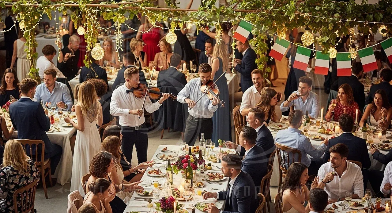 Вечеринка в итальянском стиле с event-агентством Вдсервис Событий