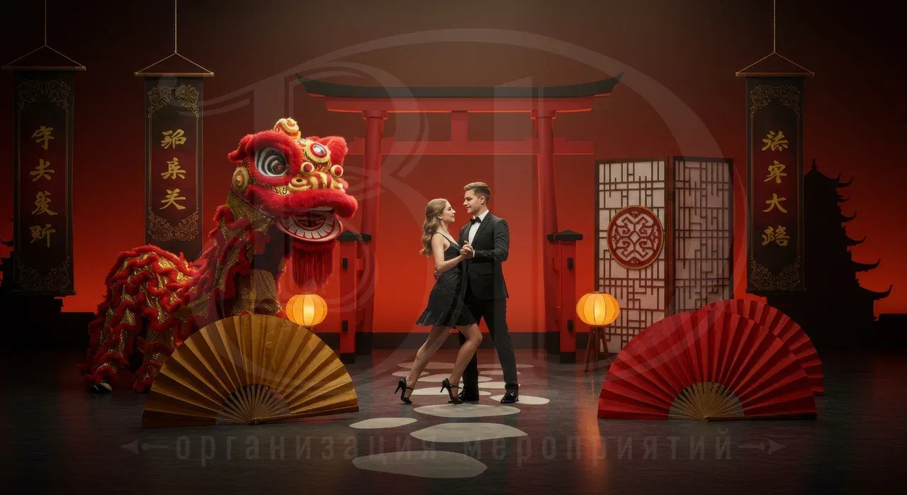 Китайская атрибутика для вечеринки: декорирование фотозоны