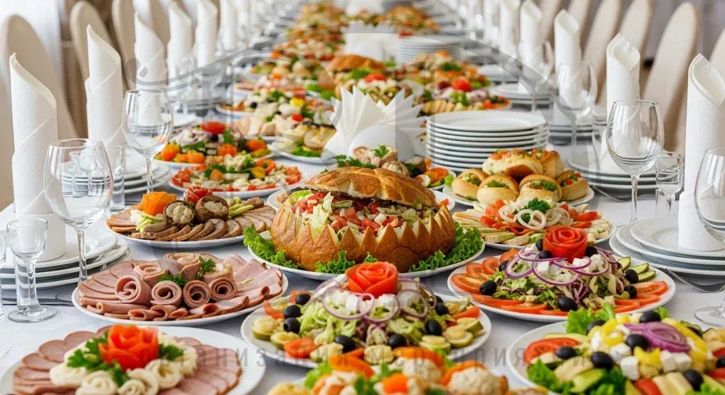 Организуем банкет или фуршет на корпоративе для 100 человек