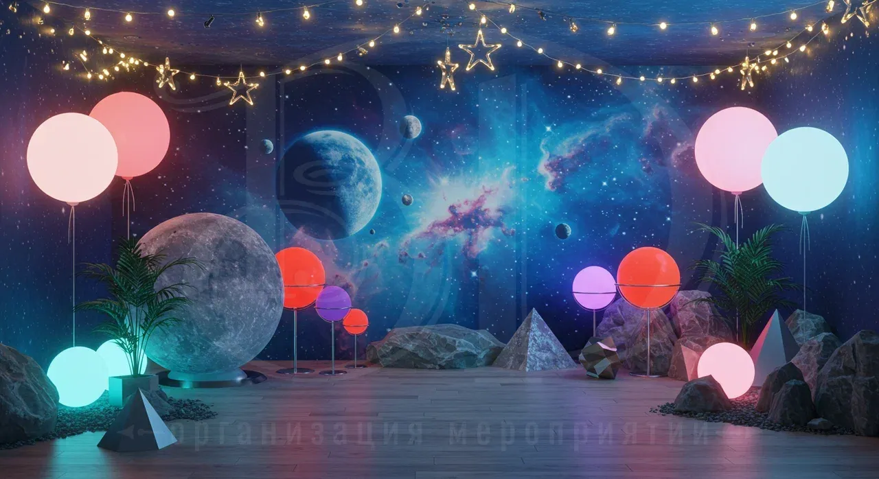 Космическая вечеринка: декорирование пространства