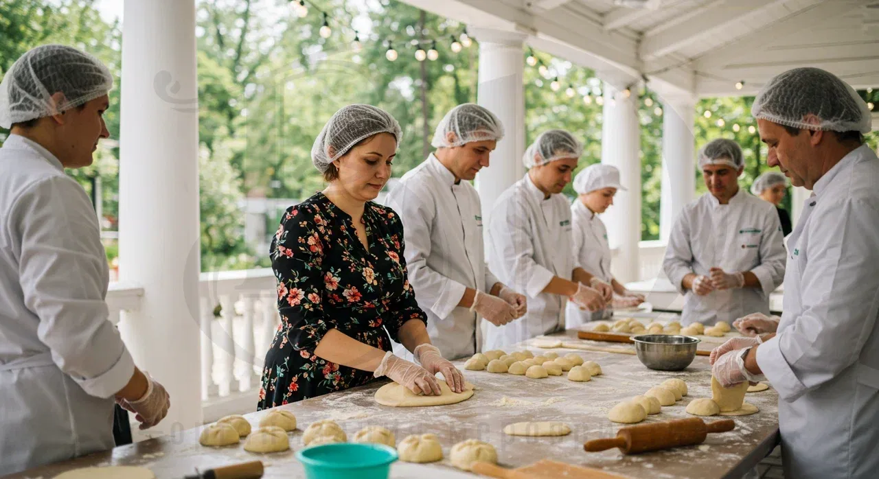 Вовлечение гостей в процесс приготовления блюд на вечеринке поваров