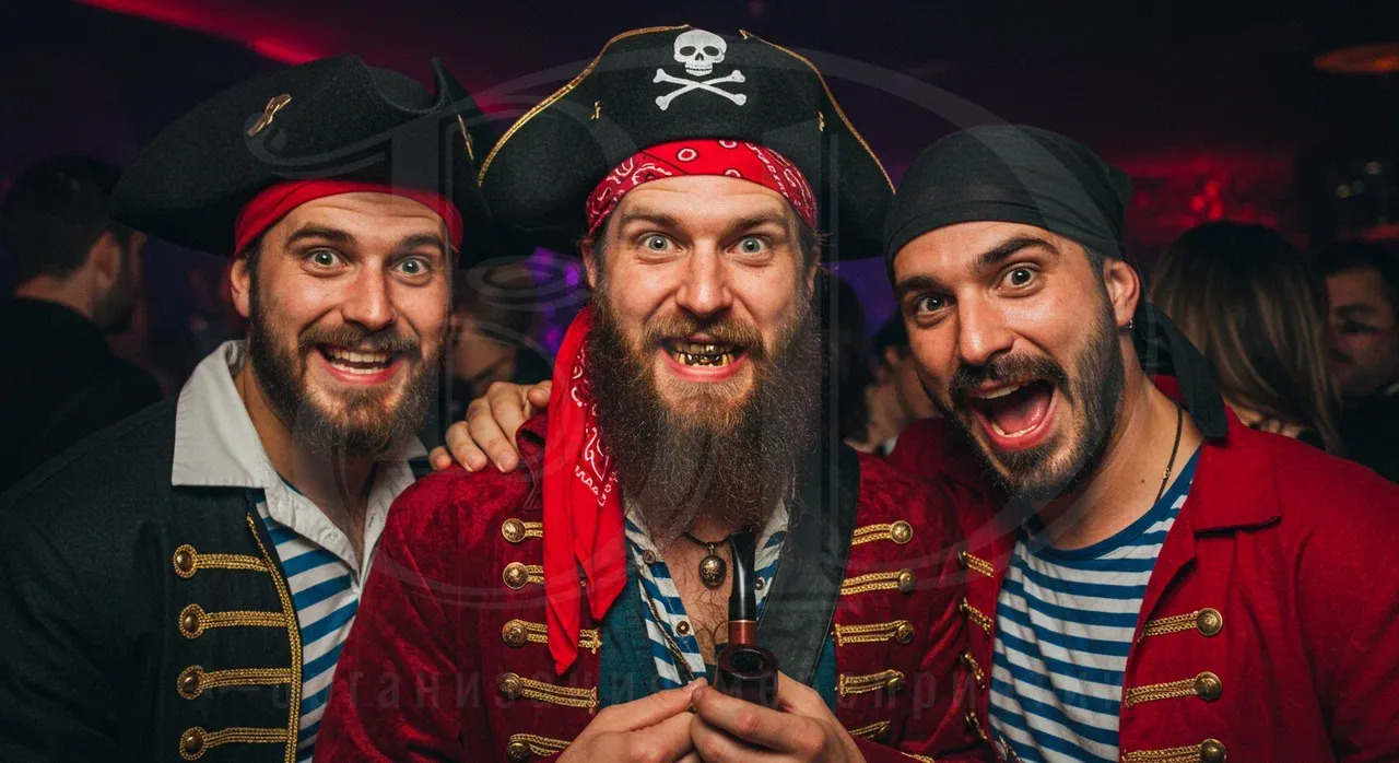 Образы гостей event-мероприятия в пиратском стиле