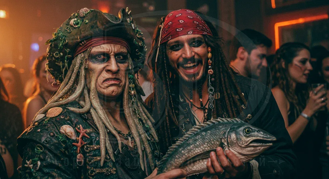Полное погружение в сюжет на пиратской вечеринке