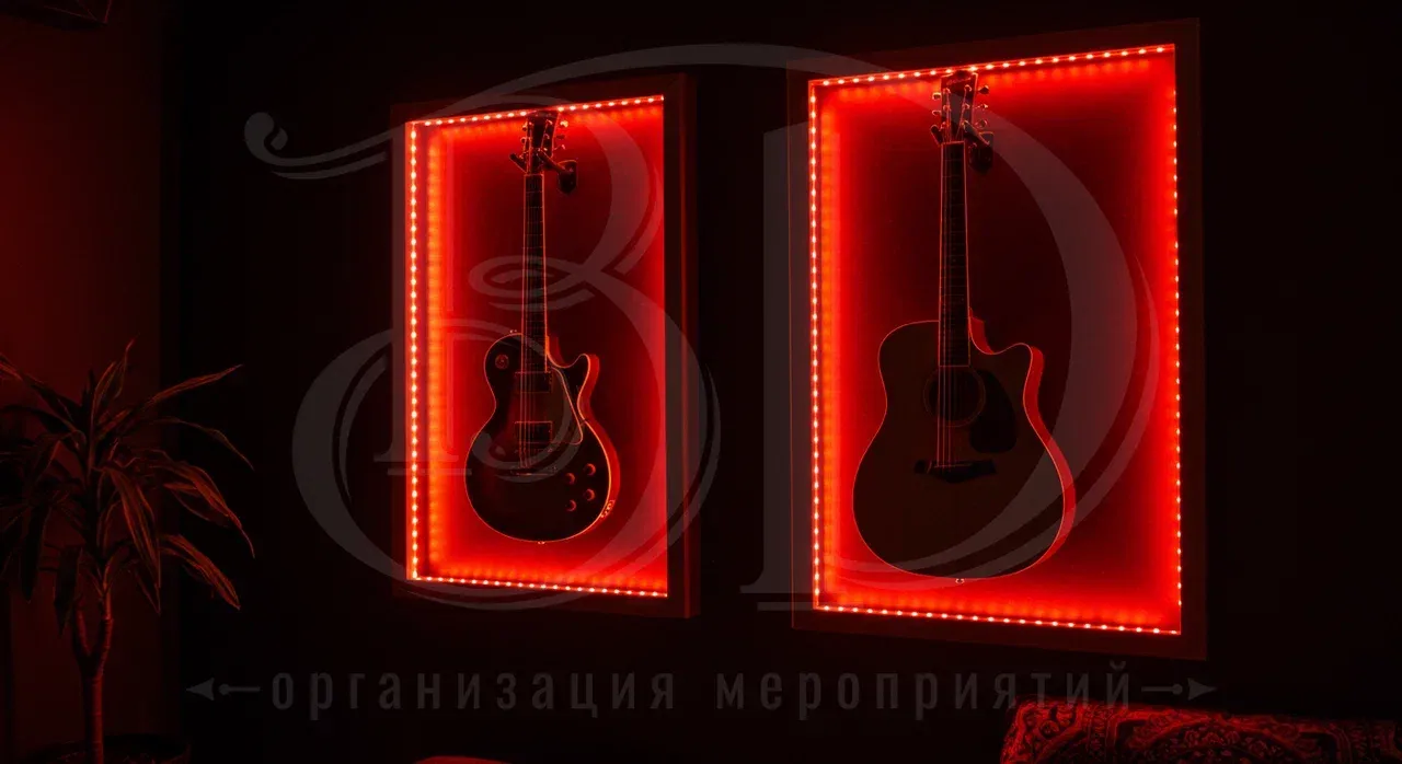 Элементы декора на вечеринке в стиле рок