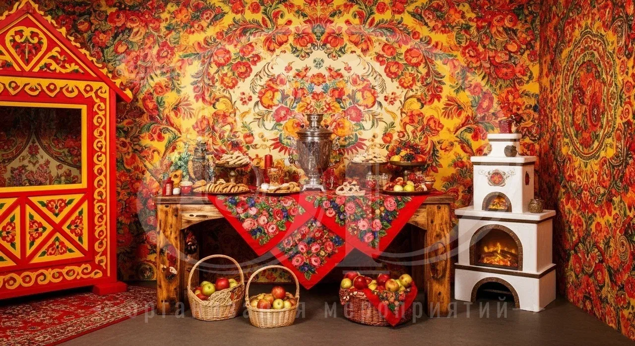 Вечеринка в концепции A la Russe: фотозона