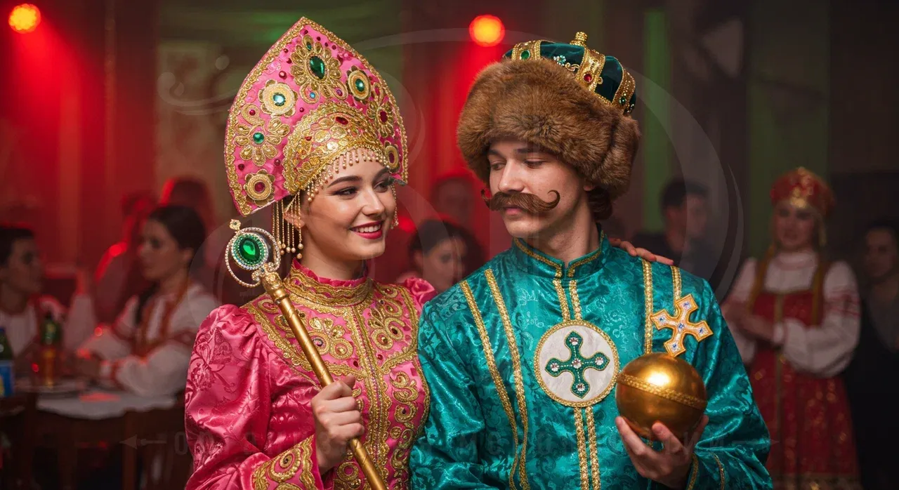 Образы гостей на вечеринке в стиле русских сказок