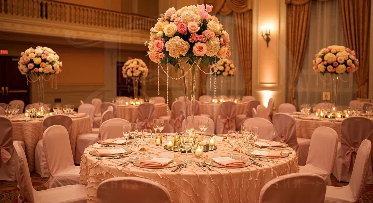 Подготовка к банкету на вечеринке в стиле телепередачи