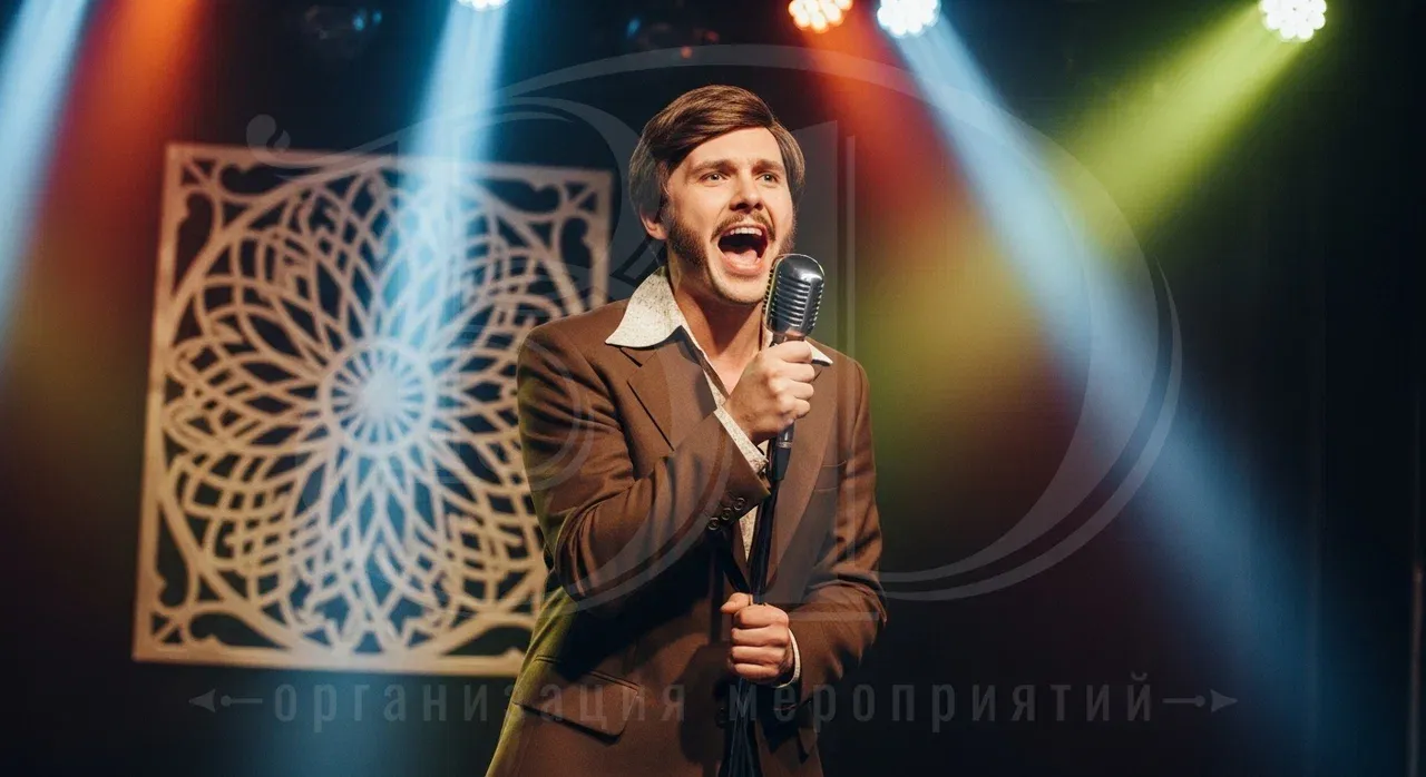 Выступления артистов на вечеринке в стиле СССР