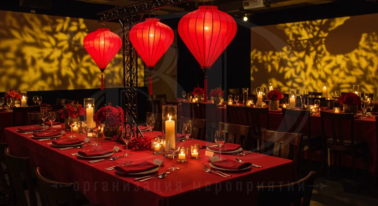 Декорирование пространства для вечеринки в японском стиле