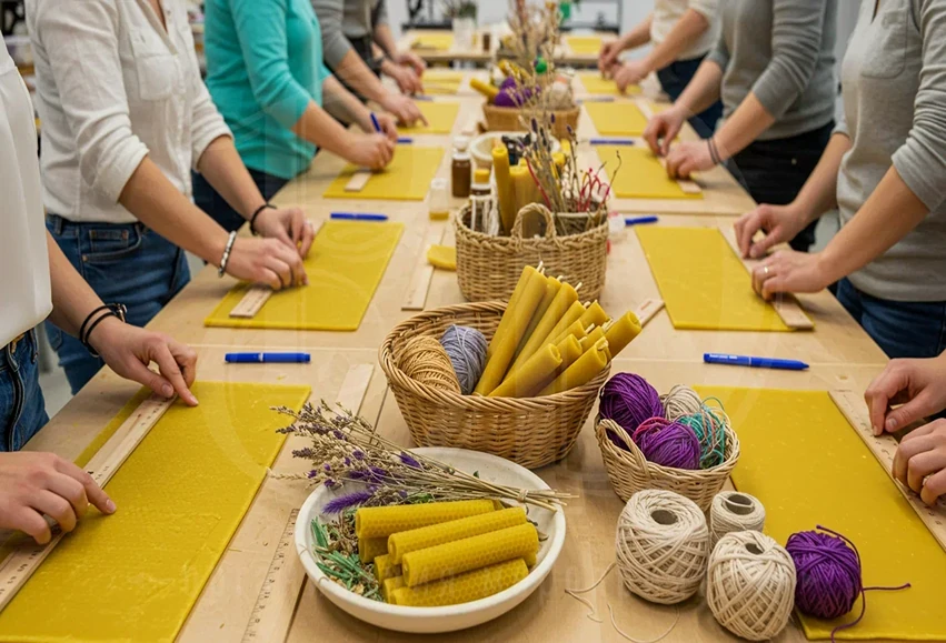 Эстетика мастер-класса по изготовлению свечей