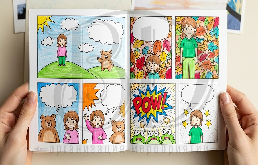 Закажите мастер-класс по рисованию манги (комиксов) в агентстве Вдсервис Событий