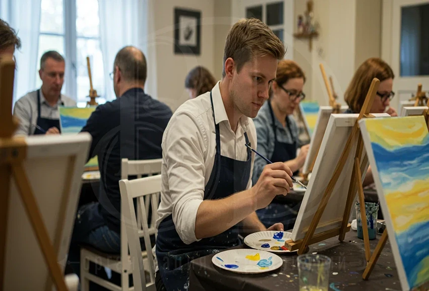 Мастер-класс по живописи для event-мероприятий