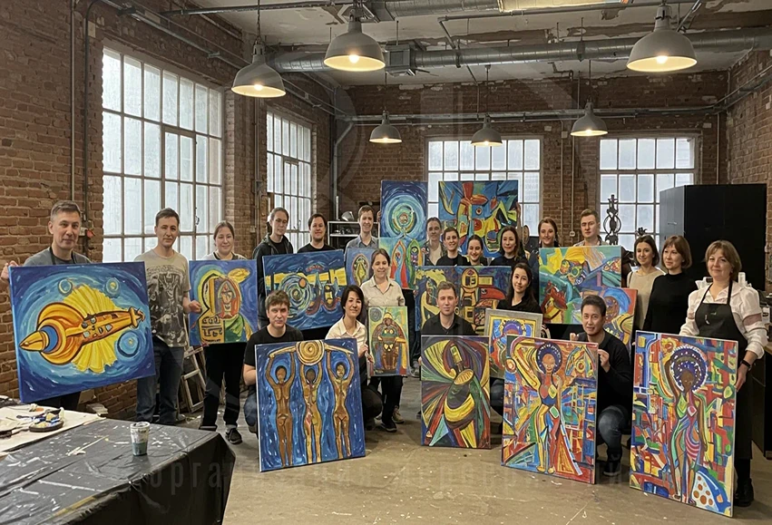 Мастер-класс по живописи: каждый рисует свою картину