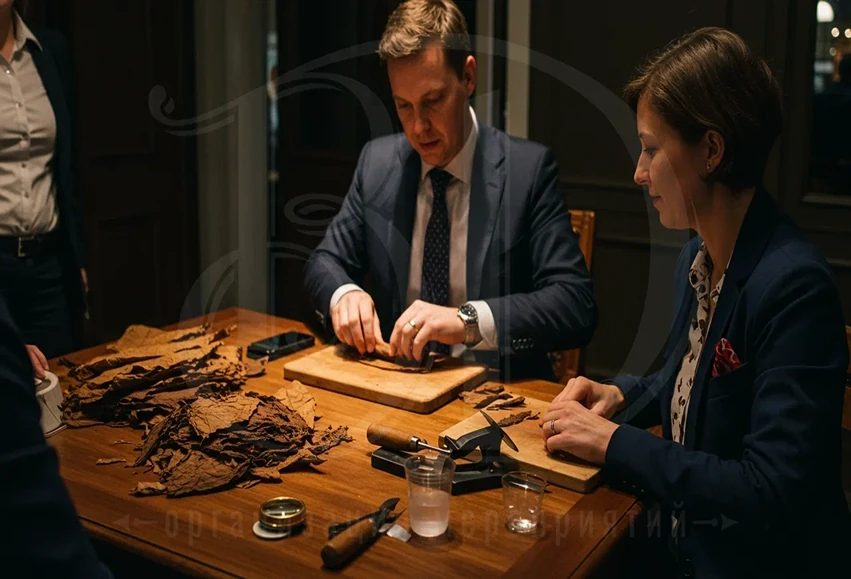 Организуем мастер-класс по скрутке сигар