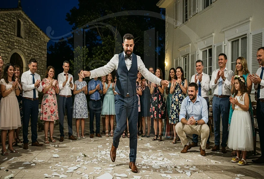 Шоу танца на мероприятие: греческий танец с битьём тарелок