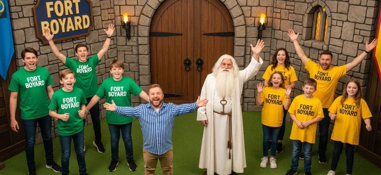 Довольные участники квеста Форт Боярд