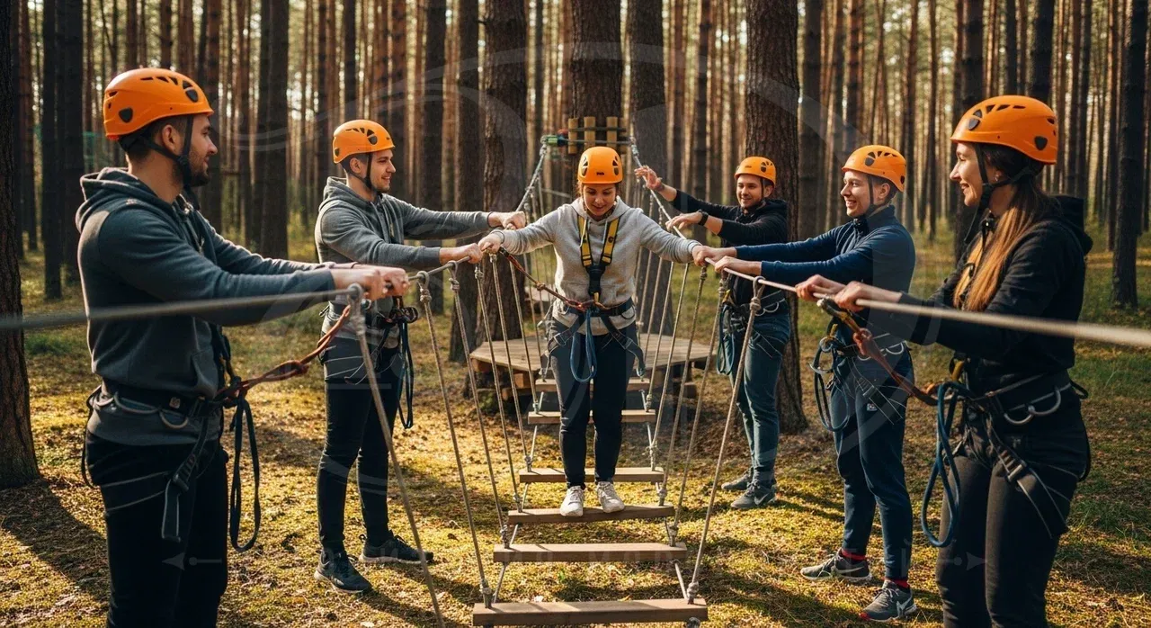 Веревочный тимбилдинг