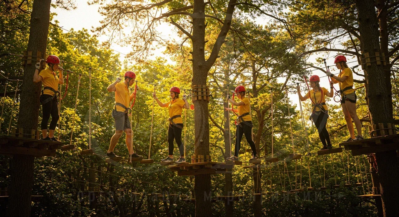 Метод тимбилдинга: веревочный курс