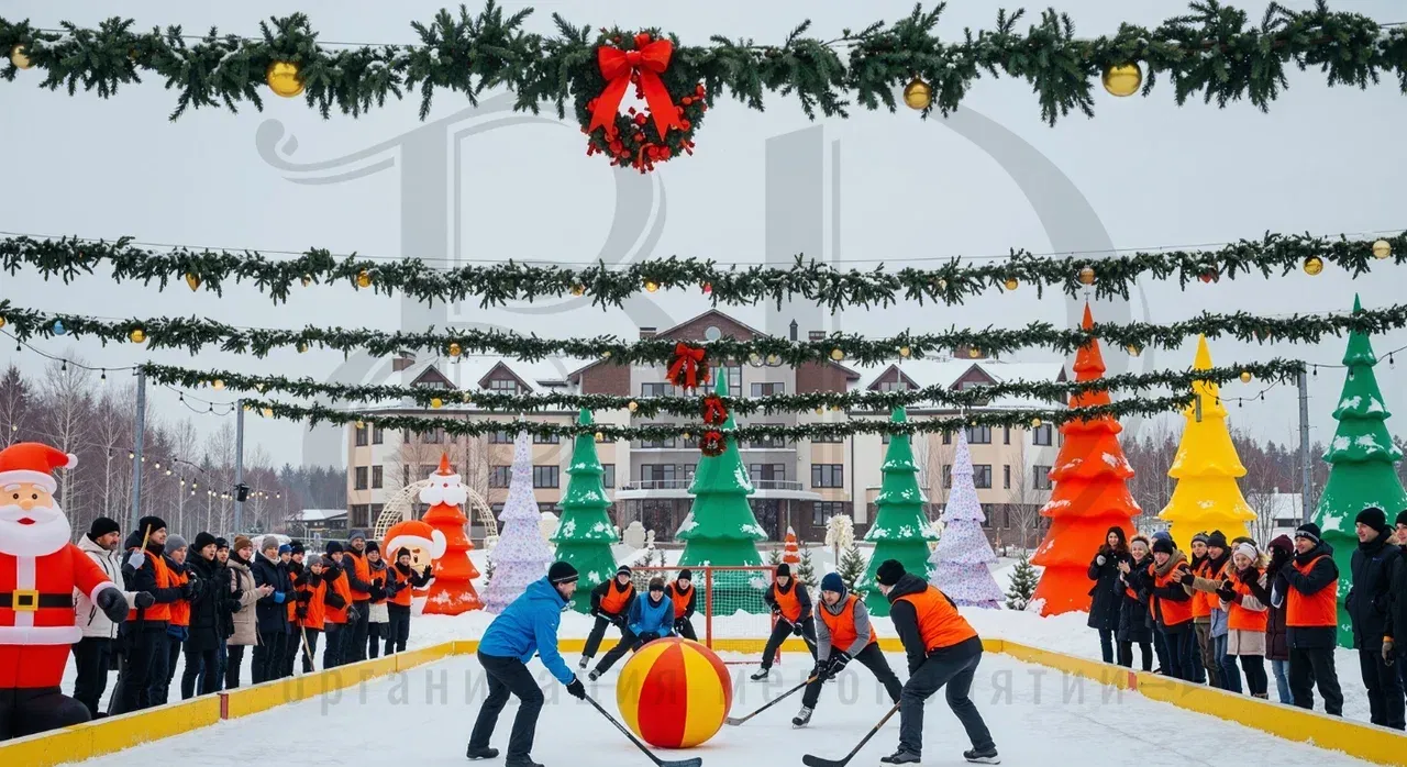 Зимний тимбилдинг на природе