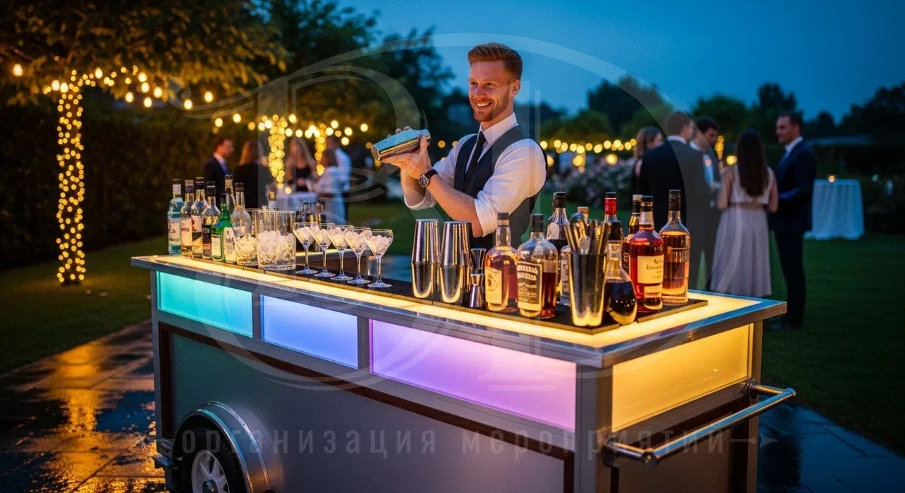 Заказать выездной бар в агентстве Вдсервис Событий