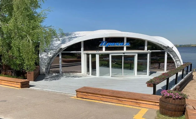 Спортивный корпоратив в яхт-клубе Адмирал с банкетом в ресторане Причал (Подмосковье).